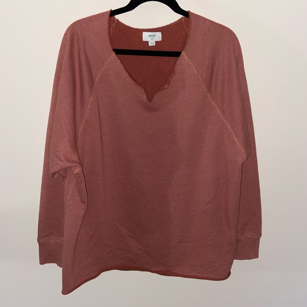 AERIE V OVERSIZED SWEATSHIRT - Canyon Creek